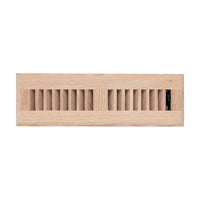 Fits 2x10 and 10x2 Duct Opening | Floor Register with Louvered Design by Handua | Heavy Duty Walkable Design with Damper | Floor Vent Grille | Easy to Adjust Air Supply Lever | Oak