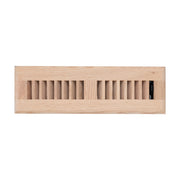 2 x 10-inch Oak Wood floor supply register, front view