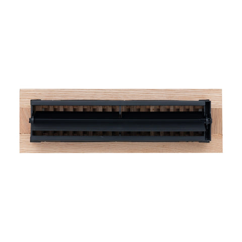 2"x10" Heavy Duty Steel Floor Register, Louvered Air Vent with Adjustable Damper | Oak | Out. Dim.: 3-3/4"W X 11-3/4"H