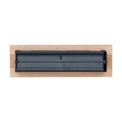 2"x10" Heavy Duty Steel Floor Register, Louvered Air Vent with Adjustable Damper | Oak | Out. Dim.: 3-3/4"W X 11-3/4"H
