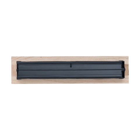 2"x14" Heavy Duty Steel Floor Register, Louvered Air Vent with Adjustable Damper | Oak | Out. Dim.: 3-3/4"W X 15-3/4"H