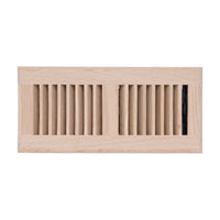 Fits 4x10 and 10x4 Duct Opening | Floor Register with Louvered Design by Handua | Heavy Duty Walkable Design with Damper | Floor Vent Grille | Easy to Adjust Air Supply Lever | Oak