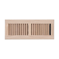 Fits 4x12 and 12x4 Duct Opening | Floor Register with Louvered Design by Handua | Heavy Duty Walkable Design with Damper | Floor Vent Grille | Easy to Adjust Air Supply Lever | Oak