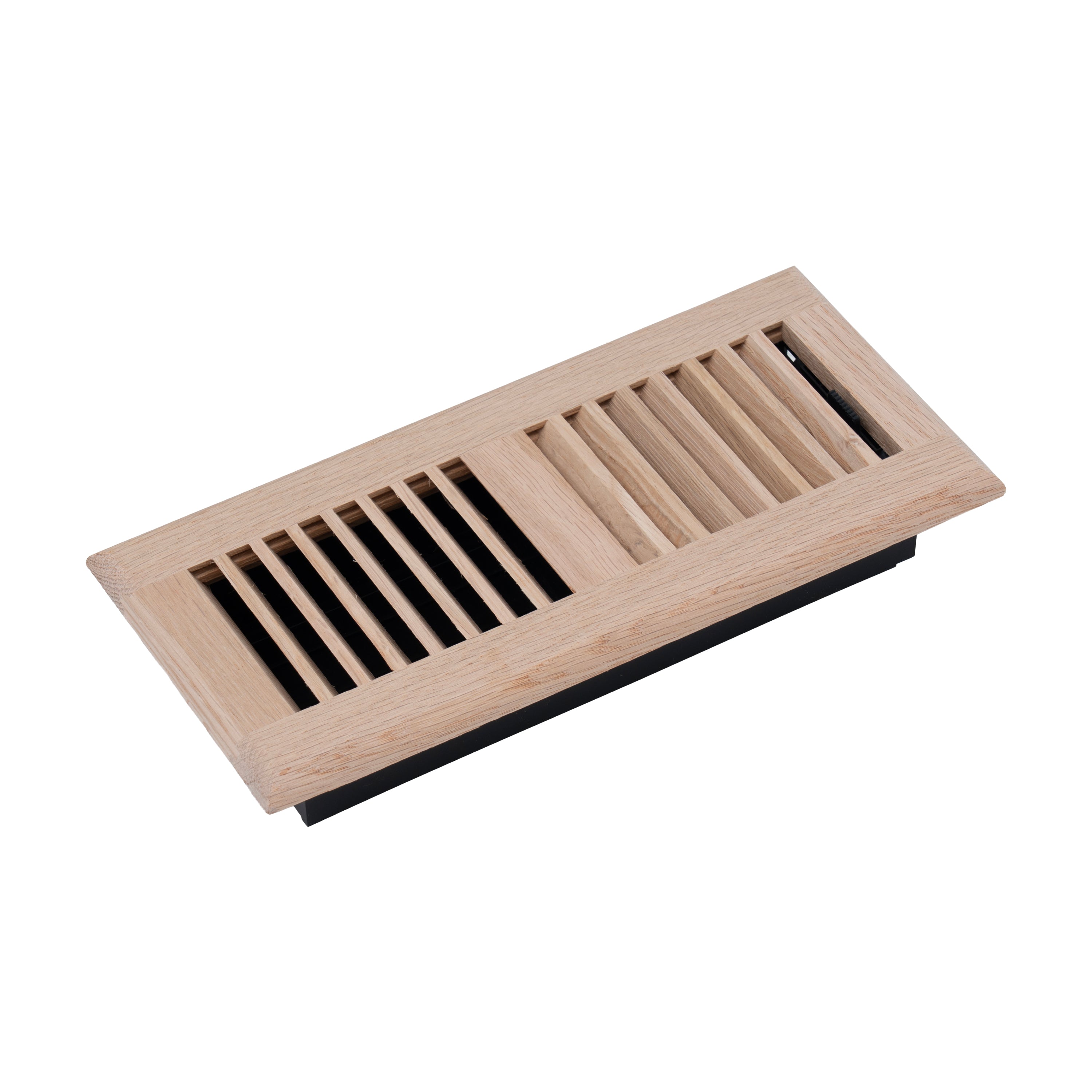 2 x 10-inch Oak Wood floor supply register, angled view 2