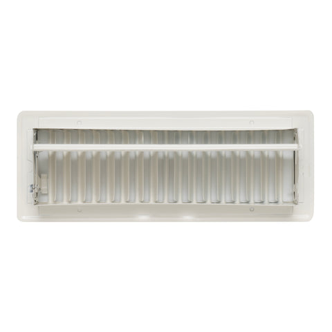 3" x 10"  [Duct Opening] Floor Register with Louvered Design | Heavy Duty Walkable Design with Damper | Floor Vent Grille | Easy to Adjust Air Supply lever | Off White | Outer Dimensions: 4.75" X 11.5"