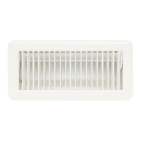4" x 10" [Duct Opening]  Floor Register with Louvered Design | Heavy Duty Walkable Design with Damper | Floor Vent Grille | Easy to Adjust Air Supply lever | Off White | Outer Dimensions: 5.75" X 11.5"
