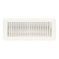 4" x 12" [Duct Opening]  Floor Register with Louvered Design | Heavy Duty Walkable Design with Damper | Floor Vent Grille | Easy to Adjust Air Supply lever | Off White | Outer Dimensions: 5.75" X 13.5"