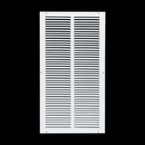 12x24 White Steel Return Air Grille, High-Airflow HVAC Cold Air Intake for Wall & Ceiling