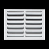 14x10 White Steel Return Air Grille, High-Airflow HVAC Cold Air Intake for Wall & Ceiling