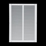 14x20 White Steel Return Air Grille, High-Airflow HVAC Cold Air Intake for Wall & Ceiling