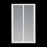 14x24 White Steel Return Air Grille, High-Airflow HVAC Cold Air Intake for Wall & Ceiling