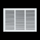 18x12 White Steel Return Air Grille, High-Airflow HVAC Cold Air Intake for Wall & Ceiling