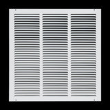 18x18 White Steel Return Air Grille, High-Airflow HVAC Cold Air Intake for Wall & Ceiling