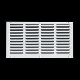 20x10 White Steel Return Air Grille, High-Airflow HVAC Cold Air Intake for Wall & Ceiling