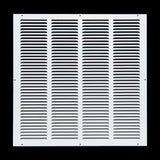 20x20 White Steel Return Air Grille, High-Airflow HVAC Cold Air Intake for Wall & Ceiling