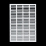20x30 White Steel Return Air Grille, High-Airflow HVAC Cold Air Intake for Wall & Ceiling