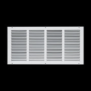 22 x 10-inch White Steel flat stamped return grille, front view