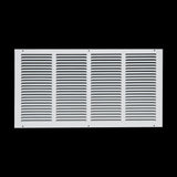 24x12 White Steel Return Air Grille, High-Airflow HVAC Cold Air Intake for Wall & Ceiling
