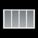 24x14 White Steel Return Air Grille, High-Airflow HVAC Cold Air Intake for Wall & Ceiling