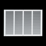 24x16 White Steel Return Air Grille, High-Airflow HVAC Cold Air Intake for Wall & Ceiling