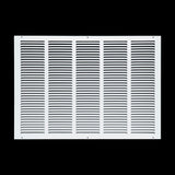 26x18 White Steel Return Air Grille, High-Airflow HVAC Cold Air Intake for Wall & Ceiling