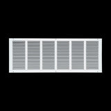 30x10 White Steel Return Air Grille, High-Airflow HVAC Cold Air Intake for Wall & Ceiling