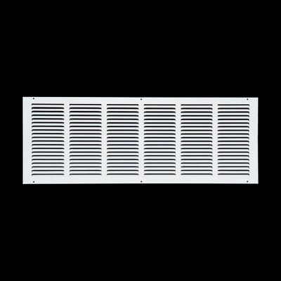 30x10 White Steel Return Air Grille, High-Airflow HVAC Cold Air Intake for Wall & Ceiling