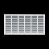 30x14 White Steel Return Air Grille, High-Airflow HVAC Cold Air Intake for Wall & Ceiling
