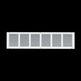 30x6 White Steel Return Air Grille, High-Airflow HVAC Cold Air Intake for Wall & Ceiling