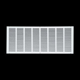 32x12 White Steel Return Air Grille, High-Airflow HVAC Cold Air Intake for Wall & Ceiling