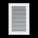 6x10 White Steel Return Air Grille, High-Airflow HVAC Cold Air Intake for Wall & Ceiling