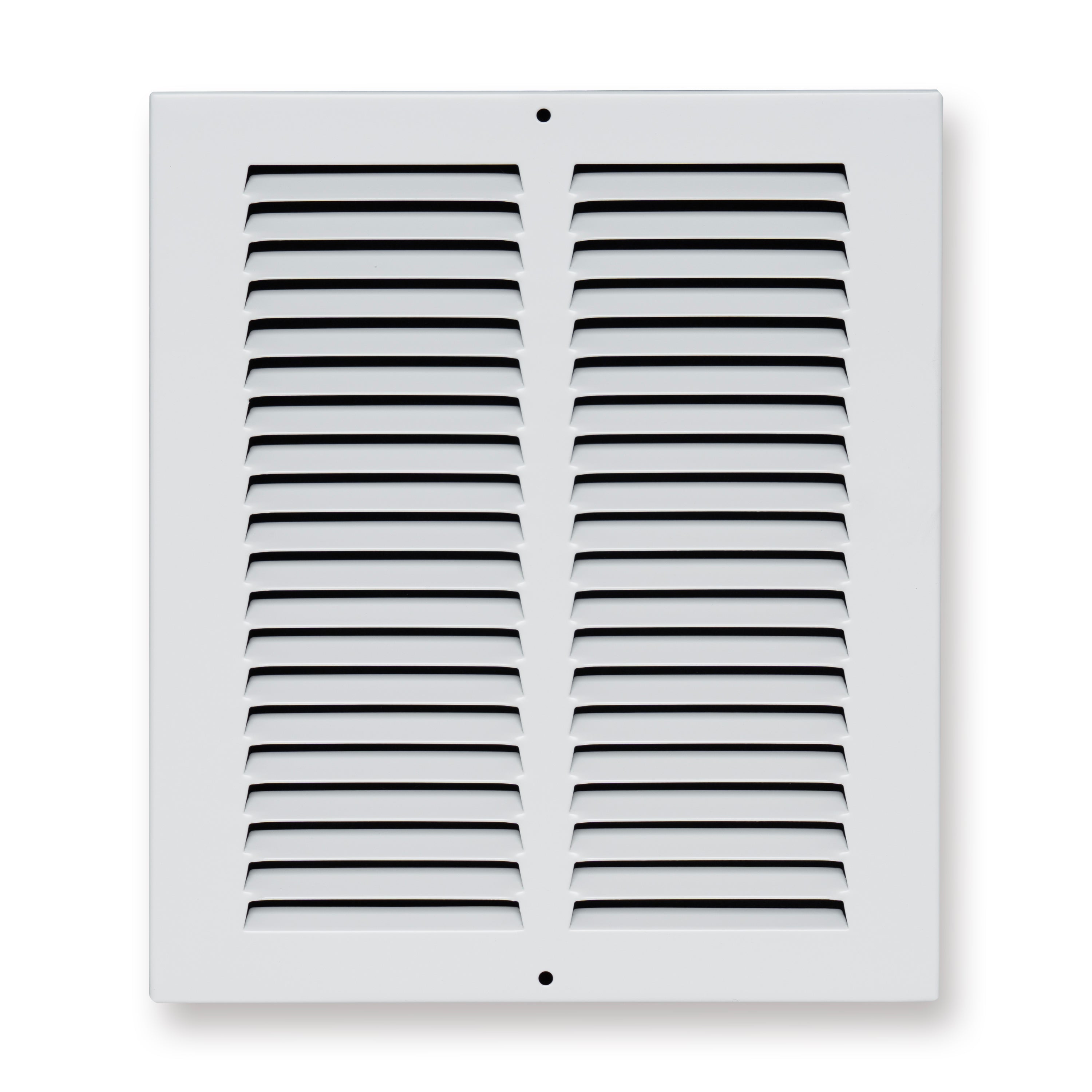 8 x 10-inch White Steel flat stamped return grille, front view 2