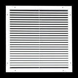 20x20 White Aluminum Rust-Free Return Air Grille, High-Airflow HVAC Cold Air Intake for Wall & Ceiling