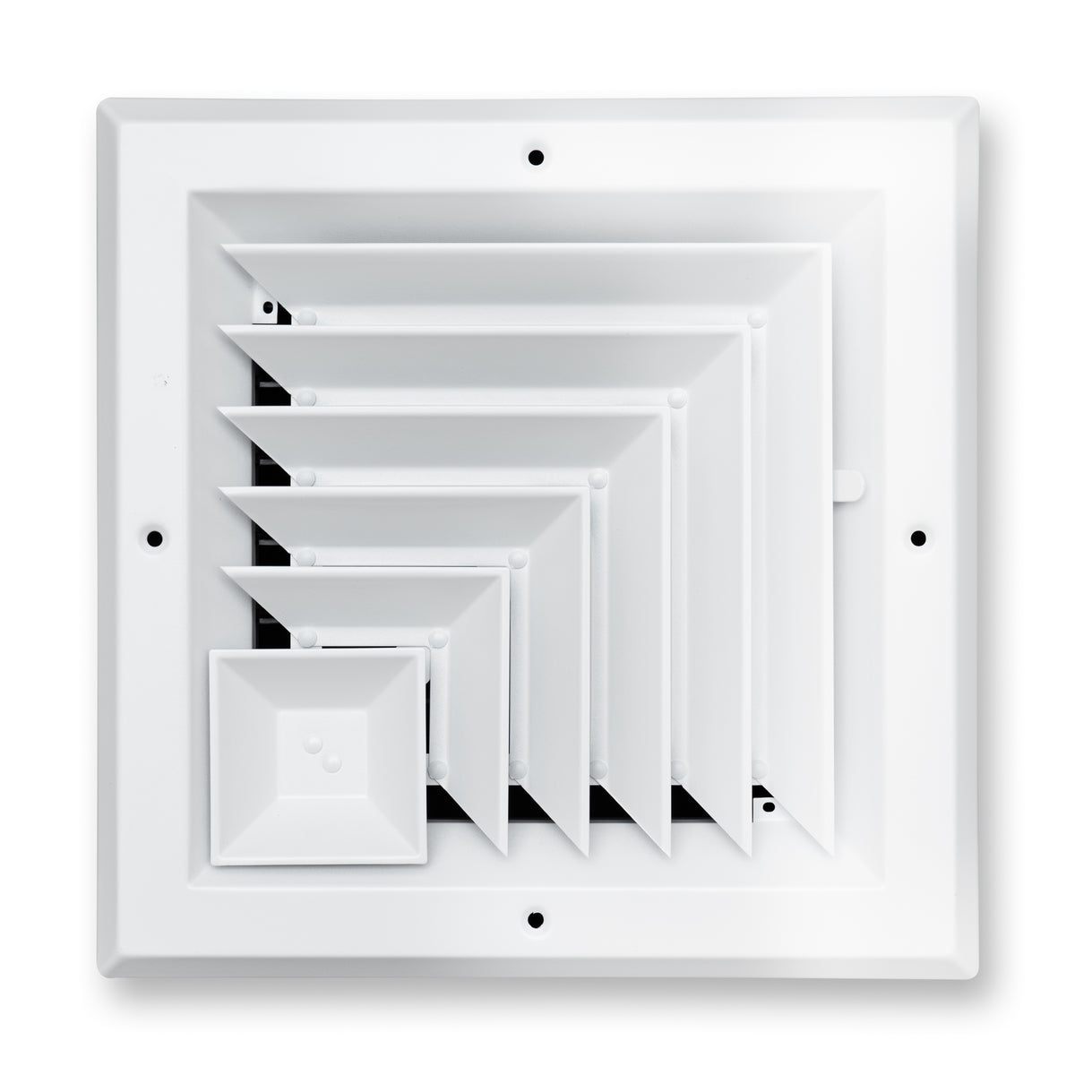 Fits 8x8 Duct Opening 2 Way Aluminum Square Ceiling Diffuser | Register Vent Cover Grille for Ceiling | Rust Proof | White | Outer Dimensions: 9.75" X 9.75"