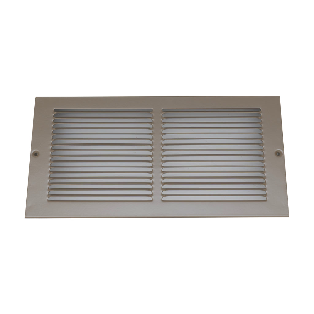 Fits 12x6 Duct Opening | Steel Triangular Baseboard Return Air Grille | Efficient Air Flow | Air Register Vent Cover Grill | 3-13/16" Depth | Brown | Outer Dimensions: 13-3/4" x 6-5/8"