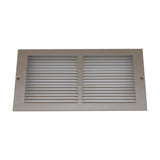 Fits 12x6 Duct Opening | Steel Triangular Baseboard Return Air Grille | Efficient Air Flow | Air Register Vent Cover Grill | 3-13/16" Depth | Brown | Outer Dimensions: 13-3/4" x 6-5/8"