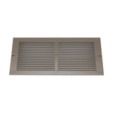 Fits 14x6 Duct Opening | Steel Triangular Baseboard Return Air Grille | Efficient Air Flow | Air Register Vent Cover Grill | 3-13/16" Depth | Brown | Outer Dimensions: 15-3/4" x 6-5/8"