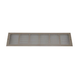 Fits 30x6 Duct Opening | Steel Triangular Baseboard Return Air Grille | Efficient Air Flow | Air Register Vent Cover Grill | 3-13/16" Depth | Brown | Outer Dimensions: 31-3/4" x 6-5/8"