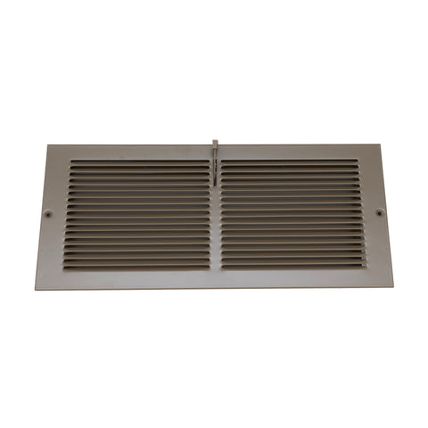 Fits 14x6 Duct Opening | Steel Triangular Baseboard Air Supply Grille with Damper by Handua| Air Register Vent Cover Grill | 3-13/16" Depth | Brown | Outer Dimensions: 15-3/4" x 6-5/8"