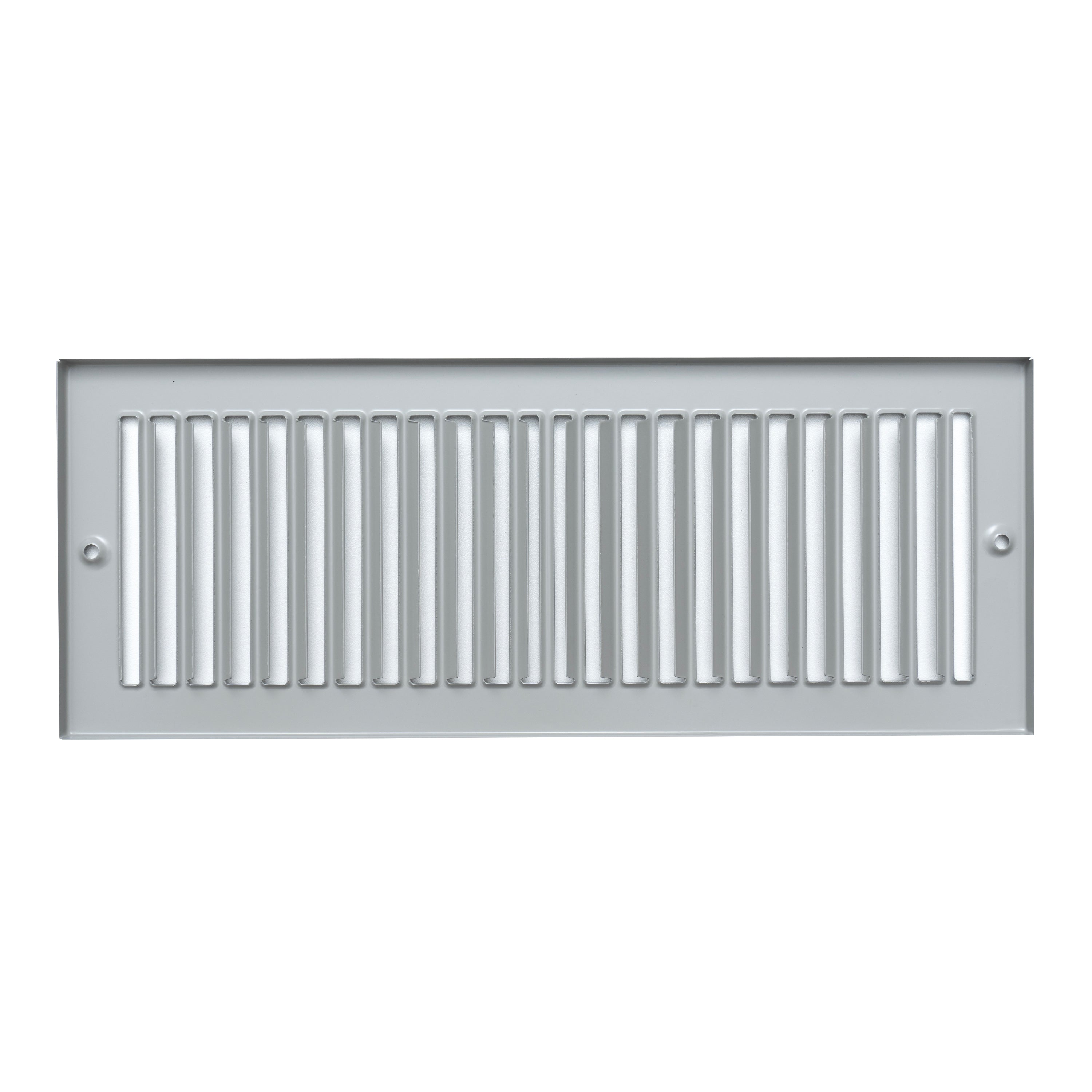4 x 12-inch Gray Steel toe kick register, front view 2