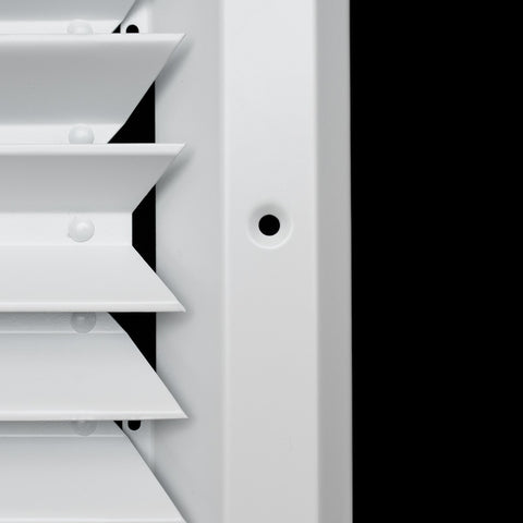 Fits 6x6 Duct Opening 2 Way Aluminum Square Ceiling Diffuser | Register Vent Cover Grille for Ceiling | Rust Proof | White | Outer Dimensions: 7.75" X 7.75"