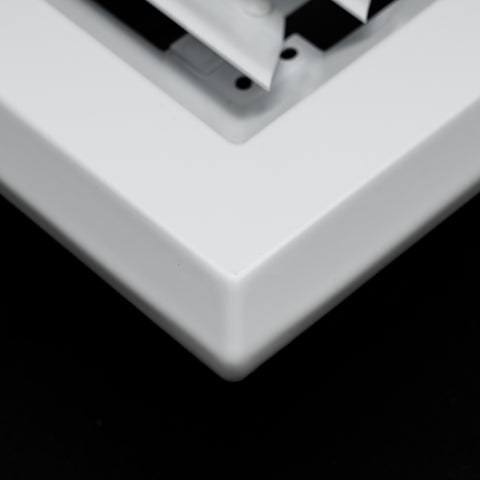 Fits 6x6 Duct Opening 2 Way Aluminum Square Ceiling Diffuser | Register Vent Cover Grille for Ceiling | Rust Proof | White | Outer Dimensions: 7.75" X 7.75"