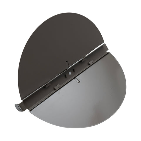 Fits 6 Inch Neck Air Duct | Steel Butterfly Damper | For Round Ceiling Air Supply Diffuser with Plastic Key-Handle | Brown | Outer Dimension: 7-1/2"