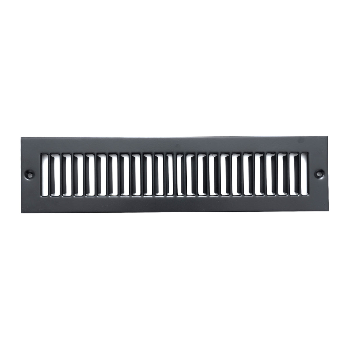 Fits 2x12 Duct Opening | Toe Kick Vent Cover by Handua | Cabinet Toe Kick Space Register Grille | HVAC Toe Space Vent Cover | Outer Dimensions: 3 3/8" X 13 3/8" | Black