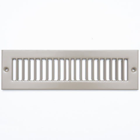 2" x 10" [Duct Opening Size] Toe Kick Register Grille | Vent Cover  | Outer Dimensions: 3.5" X 11.5" | Brown