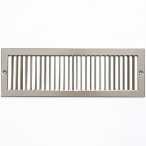 4" x 14" [Duct Opening Size] Toe Kick Register Grille | Vent Cover  | Outer Dimensions: 5.5" X 15.5" | Brown