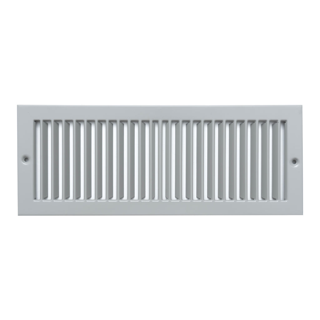 Fits 4x12 Duct Opening | Toe Kick Vent Cover by Handua | Cabinet Toe Kick Space Register Grille | HVAC Toe Space Vent Cover | Outer Dimensions: 5 3/8" X 13 3/8" | Gray