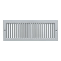 Fits 4x12 Duct Opening | Toe Kick Vent Cover by Handua | Cabinet Toe Kick Space Register Grille | HVAC Toe Space Vent Cover | Outer Dimensions: 5 3/8" X 13 3/8" | Gray