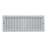Fits 4x12 Duct Opening | Toe Kick Vent Cover | Cabinet Toe Kick Space Register Grille | HVAC Toe Space Vent Cover | Outer Dimensions: 5 3/8" X 13 3/8" | Gray