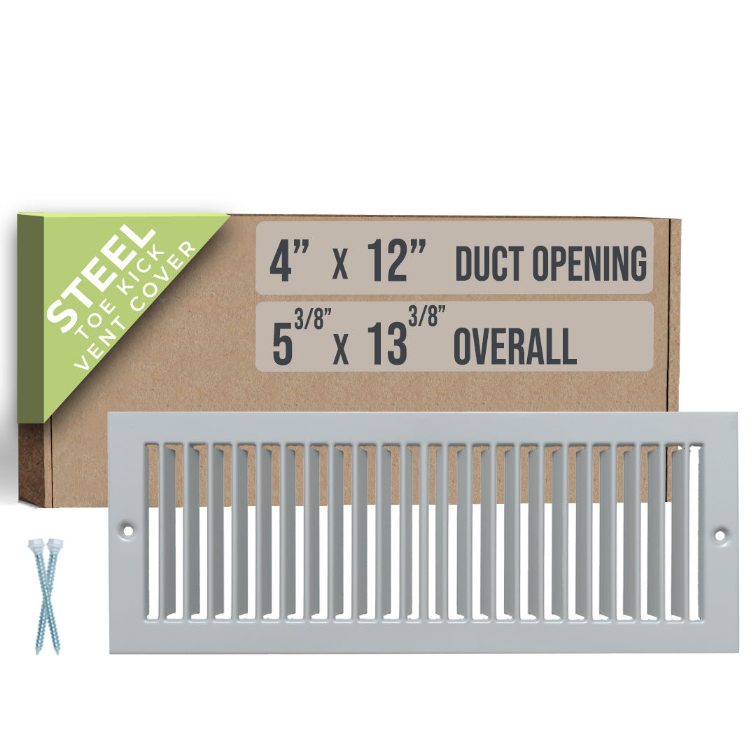 Handua HVAC Toe Kick Register Grille | Gray Vent Cover